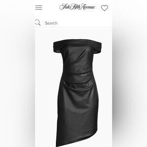 Milly Ally Vegan Leather Dress NWT size 2